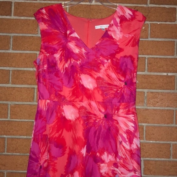 🌺SANDRA DARREN🌺FLORAL CHIFFON SHARKBITE DRESS🌺 - Picture 6 of 10